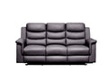 Reclining Loveseat With Middle Console Slipcover, Stretch Loveseat Reclining Sofa Covers Black, 2 3 Seat Recliner Cover With Console Black Pu 5 Seat