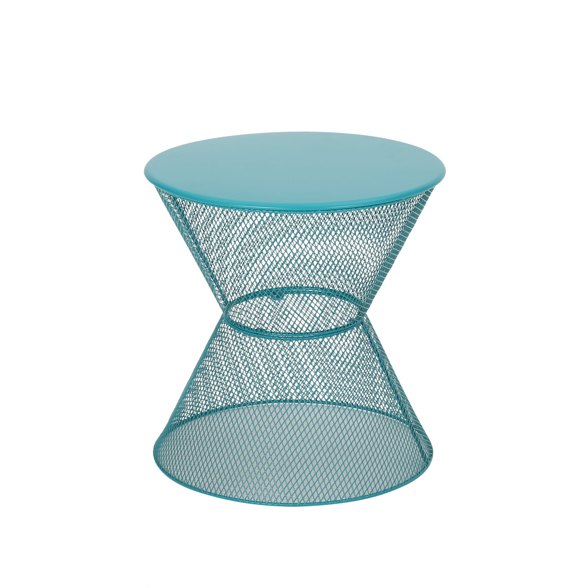 Nevada Side Table Teal Iron