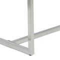 Console Table Natural Wood Stainless Steel