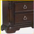 Mahogany Traditional 5 Drawer Chest Mahogany Solid Wood Mdf