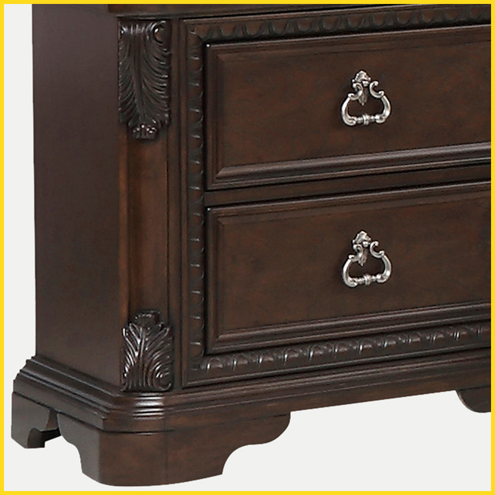 Mahogany Traditional 5 Drawer Chest Mahogany Solid Wood Mdf