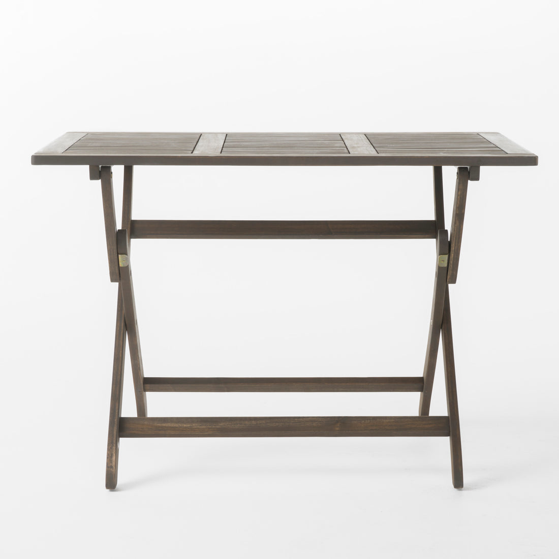 Positano 43.5'' Foldable Table Grey Acacia Wood