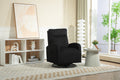 Jiada Upholstered Swivel Glider.Flannel Fabric.Rocking Chair For Nursery In Black.Modern Style One Left Bag Black Foam Corduroy