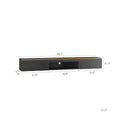 Floating Tv Stand Wall Mounted With 16 Color Leds,69