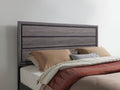 Mirage Grey Queen Bed Box Spring Required Queen Black Gray Wood Bedroom Casual Rubberwood Panel Rubber Wood
