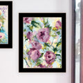 Abstract Florals To Wish You Good Luck, Success, Longevity Should Keep You Smiling Framed Wall Art For Living Room, Wall Art Print For Home Decor, Bedroom Wall Art By Jennifer Holden Multicolor Wood Paper