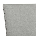Lok 30 Inch Wood Barstool, Set Of 2, Trim, Padded Seating, Gray Gray Solid Wood