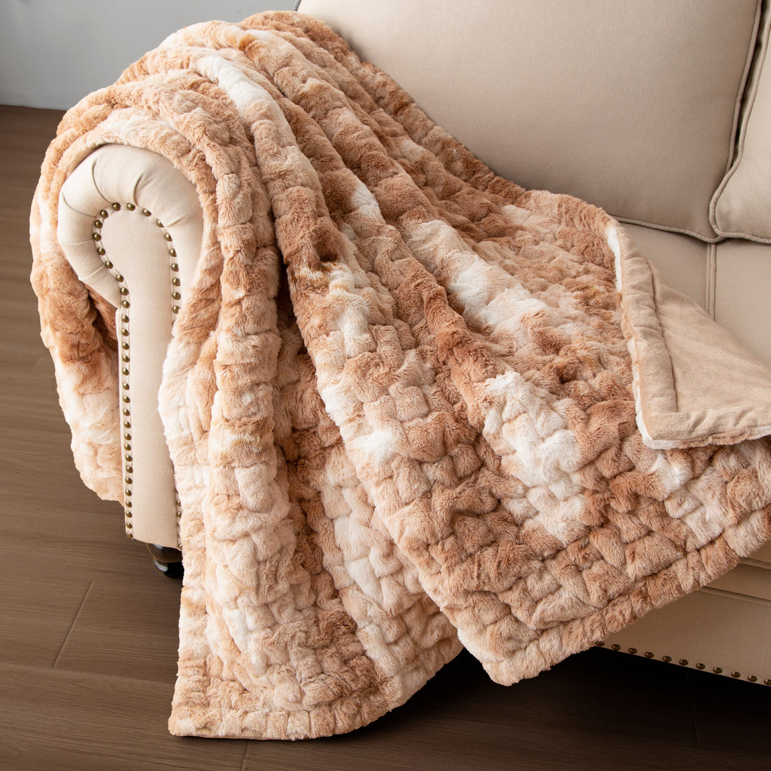 50X60" Faux Fur Throw Multicolor Faux Fur