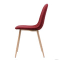 Dining Chair Red Fabric