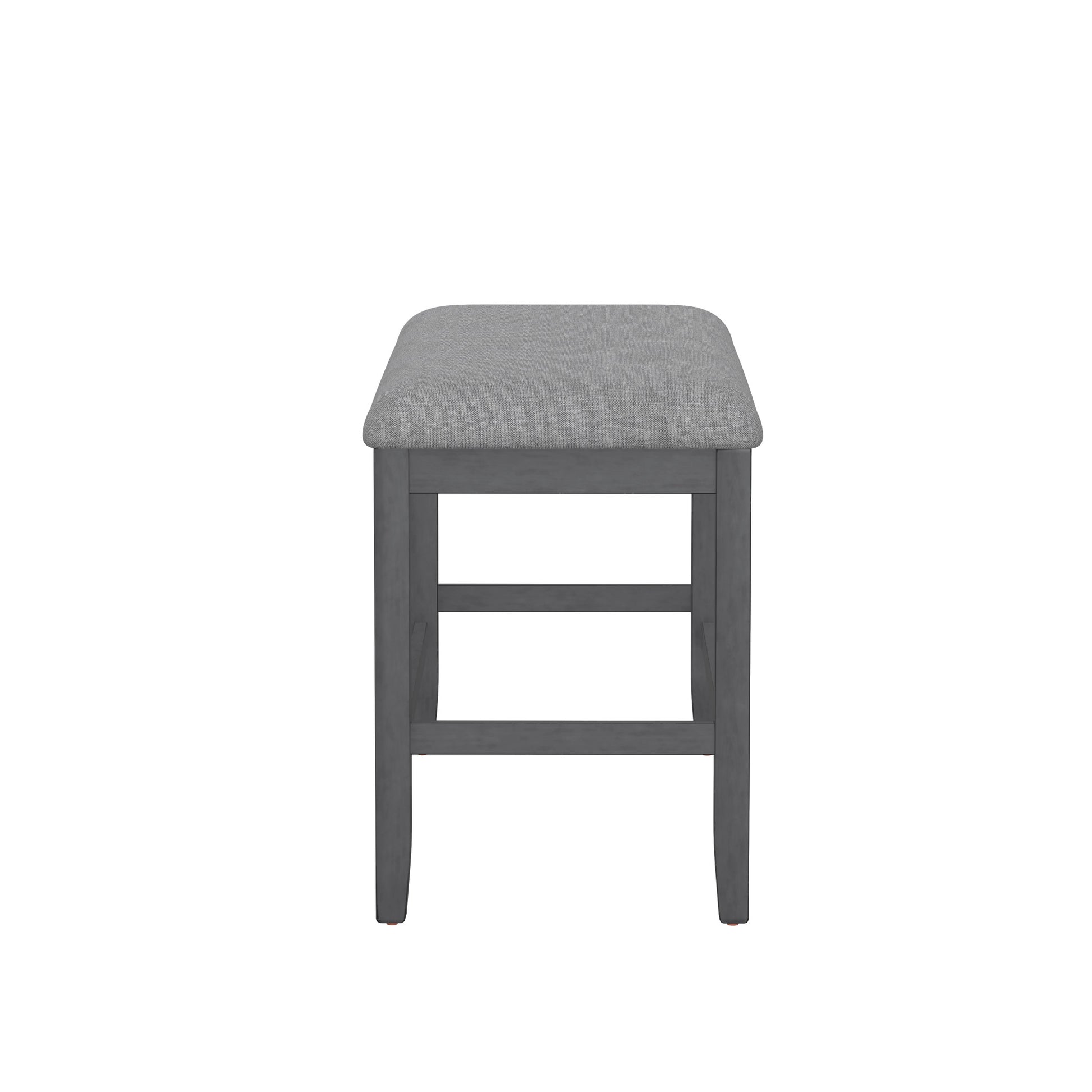 Sonnet Gray Gathering Height Bench Gray Foam Solid Wood