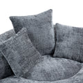 Coolmore Lazy Sofa Durable Comfort Lounger High Back Bean Bag Chair Couch With Three Pillows For Adults And Kids, Indoor & Outdoor, Single Gaming Sofa Chair For Bedroom,Office Gray Chenille Gray Foam Chenille 1 Seat
