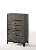Weathered Grey 5 Drawer Chest Grey Bedroom Paper Composite