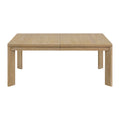 C Brown Leg Table Brown Solid Wood