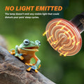 75W Ceramic Heat Emitter 2 Pack, Reptile Heat Lamp No Light Emitting Heat Bulbs For Amphibian Terrarium, Bearded Dragon Lizard Snake Turtle, Brooder Coop Incubating Chicken Black Ceramic