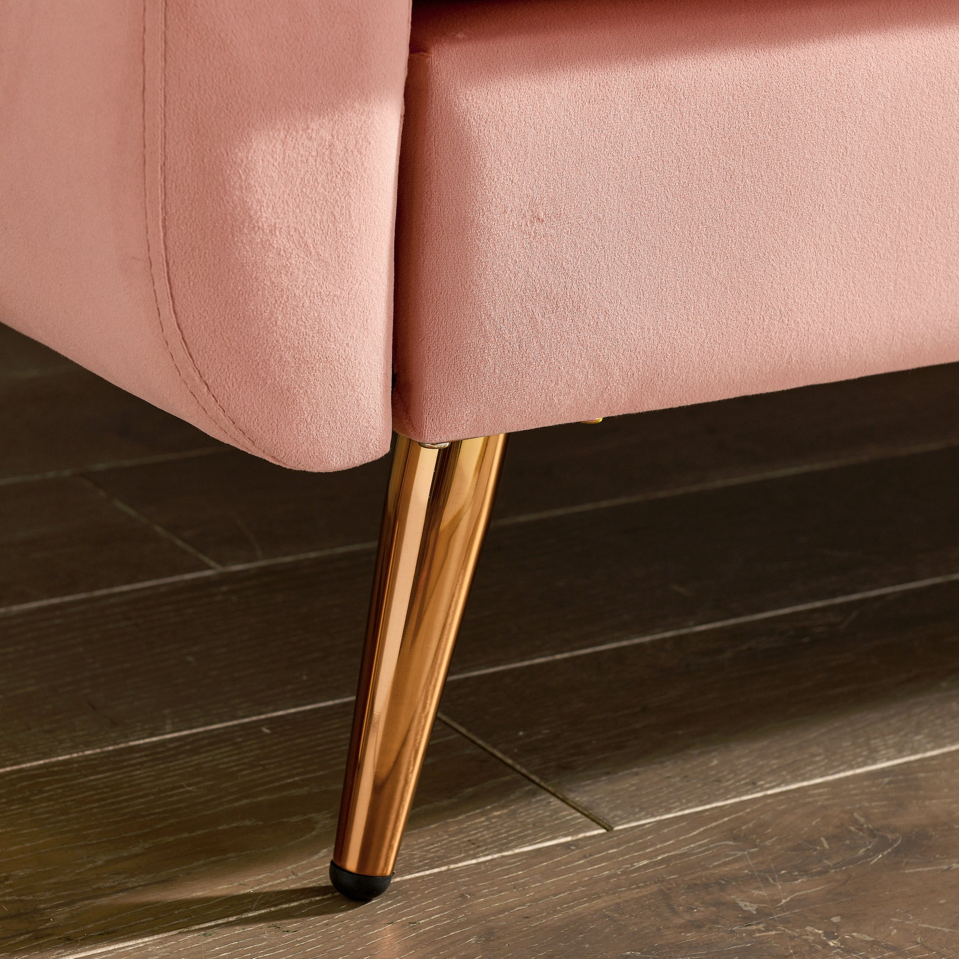 Loveseat Sofa, Mid Century Modern Decor Beautiful Seat Couches For Living Room, Button Tufted Upholstered Small Couch For Bedroom, Solid And Easy To Install Beautiful Seats Furniture,Pink Pink Foam 2 Seat