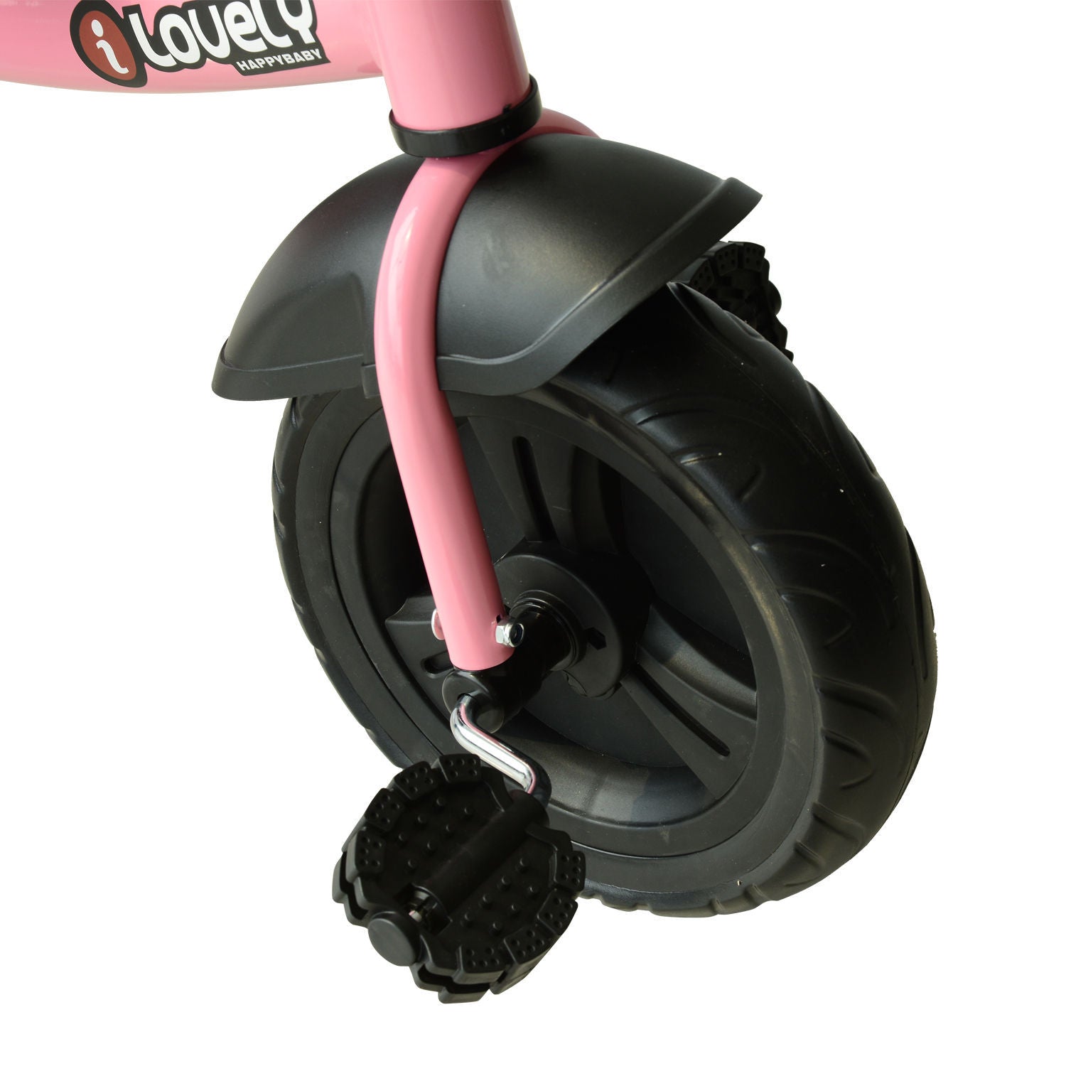 Qaba 3 Wheel Recreation Ride On Toddler Tricycle With Bell Indoor Outdoor, Pink Pink Plastic