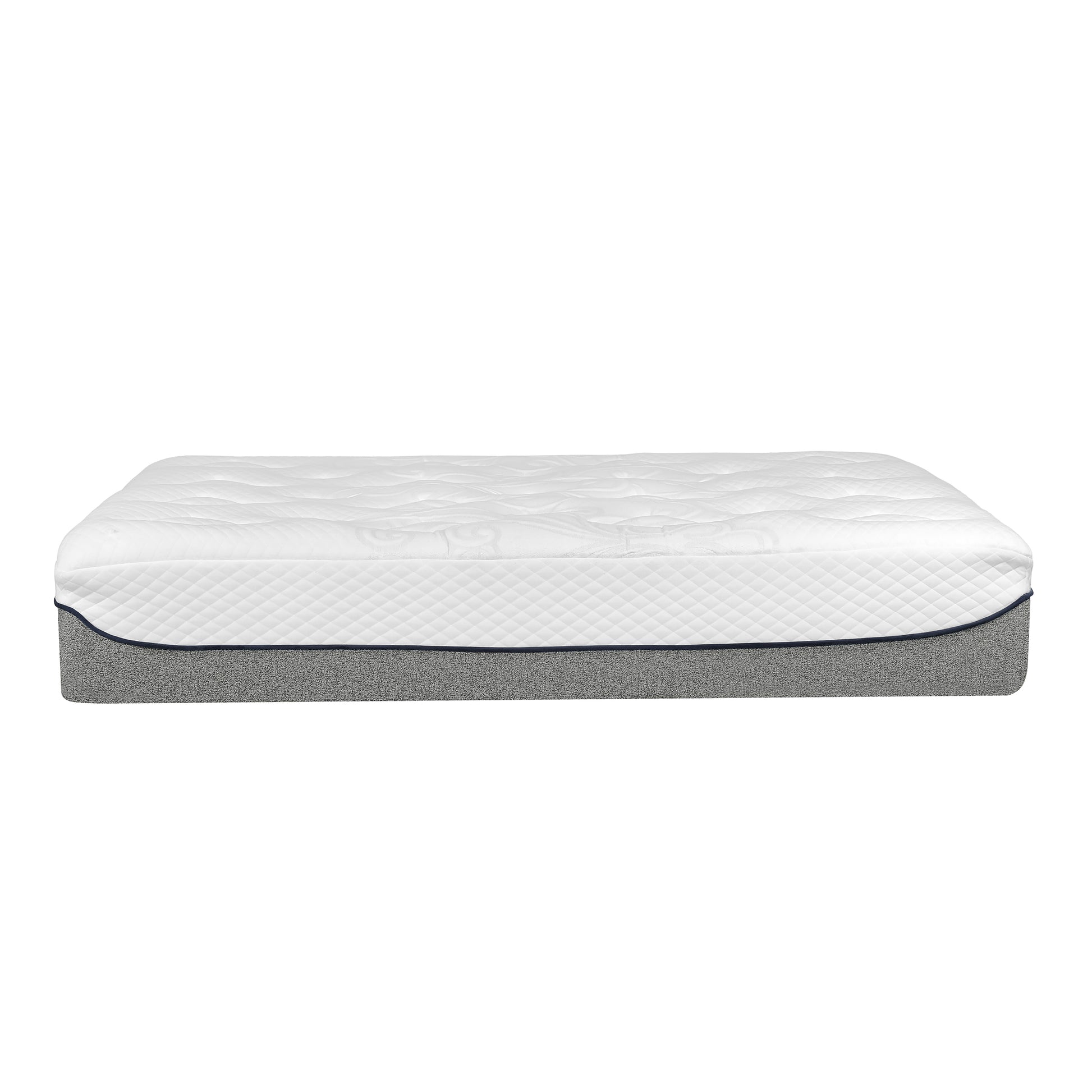 Ultra Plush 13 In. Medium Gel Memory Foam Mattress For Full Size Bed In A Box With Double Layered Jacquard Cover Grey White Bedroom Modern Memory Foam Polyester Full