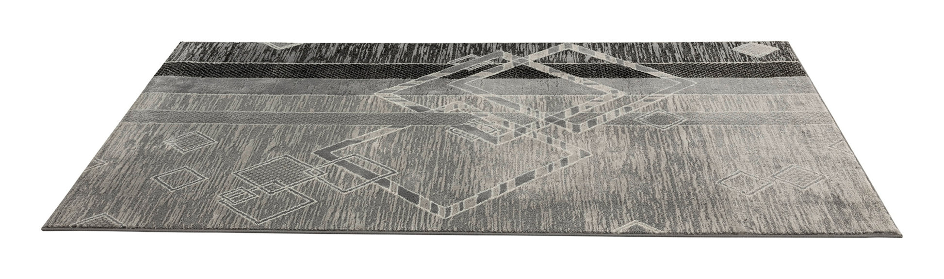 Jersey Area Rugs, Carpets For Livingroom, 5X7 Area Rugs ,3394 Grey Rectangle 5&7 Grey Contemporary Abstract Polypropylene