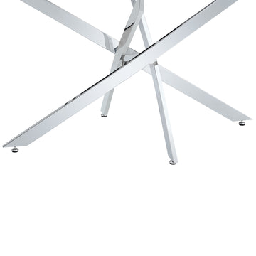 F 1539 18090 Trpl Lc Only Table Legs Silver Metal