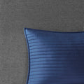 8 Piece Printed Seersucker Comforter And Quilt Set Collection Blue King Cal King King Blue Polyester