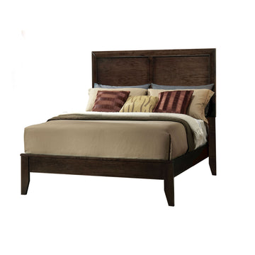 Espresso Queen Panel Bed Box Spring Required Queen Espresso Wood Casual Panel Wood