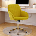 Ty Office Chair Bright Yellow Velvet