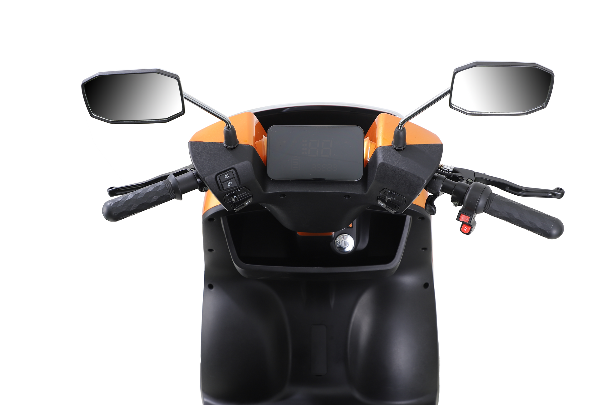 Heavy Duty 4 Wheel Mobility Scooters For Seniors & Adults 500Lbs Capacity Orange Abs Pc