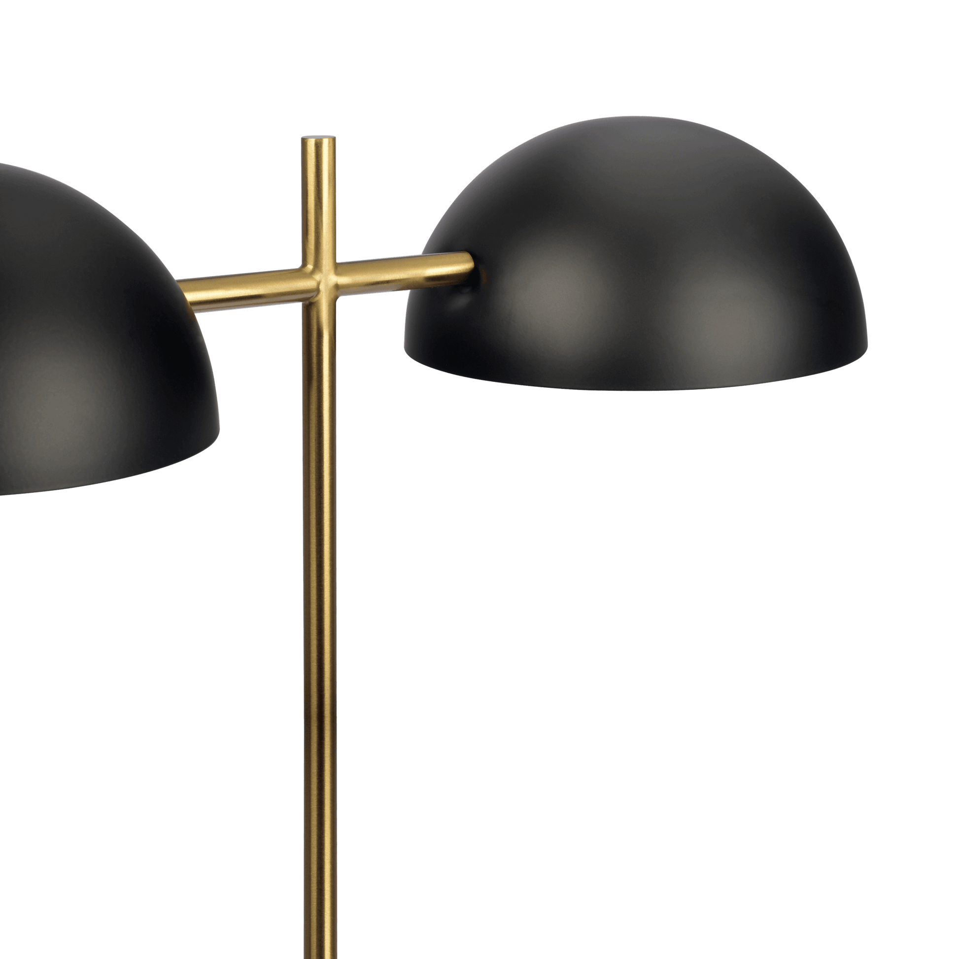 Nova Hydro Black Table Lamp With On Off Switch Double Lamp With Faux Marble Base Black Gold,Marble Marble Metal,Metal