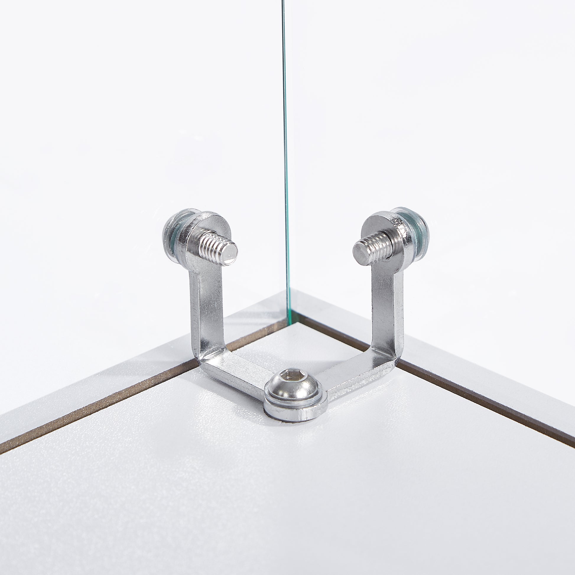 4 Tier Glass Display Cabinet, Single Door Glass Cabinet With Lock And Wheels, Floor Standing Storage Cabinet With 3 Acrylic Shelves For Living Room, Bedroom And Office, White, 15.8"L X 14.2"W X