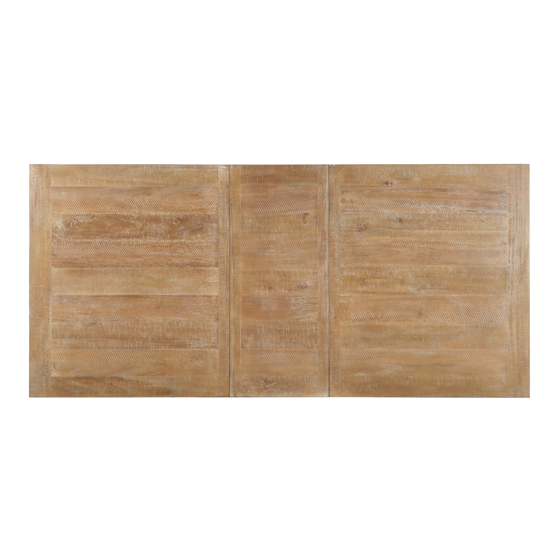 Traditional Farmhouse Style Dining Table With Leaf Extension 1Pc Wheat Finish Wooden Kitchen Furniture Wheat Seats 8 Dining Room Kitchen & Dining Tables Rectangular Wood Trestle