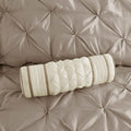 7 Piece Tufted Comforter Set Taupe King King Taupe Polyester