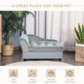 Pawhut Luxury Fancy Dog Bed For Small Dogs With Hidden Storage, Small Dog Couch With Soft 3