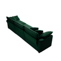 3 Piece Sectional Sofa Oversized Sectional Sofa Comfortable Sectional Sofaone Single Sectional Sofa, One 2 Seater Sofas, One 3 Seater Sofas Green Corduroy Deep Seat Sofa Green Corduroy 6 Seat