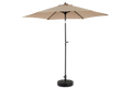 9Ft Outdoor Patio Umbrella Outdoor Table Umbrella With Push Button Tilt And Crank, Market Umbrella 6 Sturdy Ribsdeck, Backyard, Pool Base Not Included Khaki Khaki Garden & Outdoor Steel