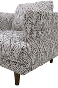 Jurie Black Abstract Accent Chair Black Primary Living Space Foam Engineered Wood