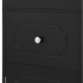 Tall Bathroom Cabinet, Freestanding Storage Cabinet With Drawer And Doors, Mdf Board, Acrylic Door, Adjustable Shelf, Black Black Mdf