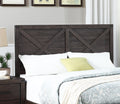 Rustic Contemporary Espresso 1Pc Queen Size Bed Wooden X Design Hb Unique Look Bedroom Furniture Box Spring Required Queen Espresso Espresso Wood Bedroom Contemporary,Modern,Transitional Rubberwood