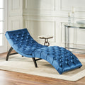 Chaise Lounge Antique Navy Blue Altay Velvet
