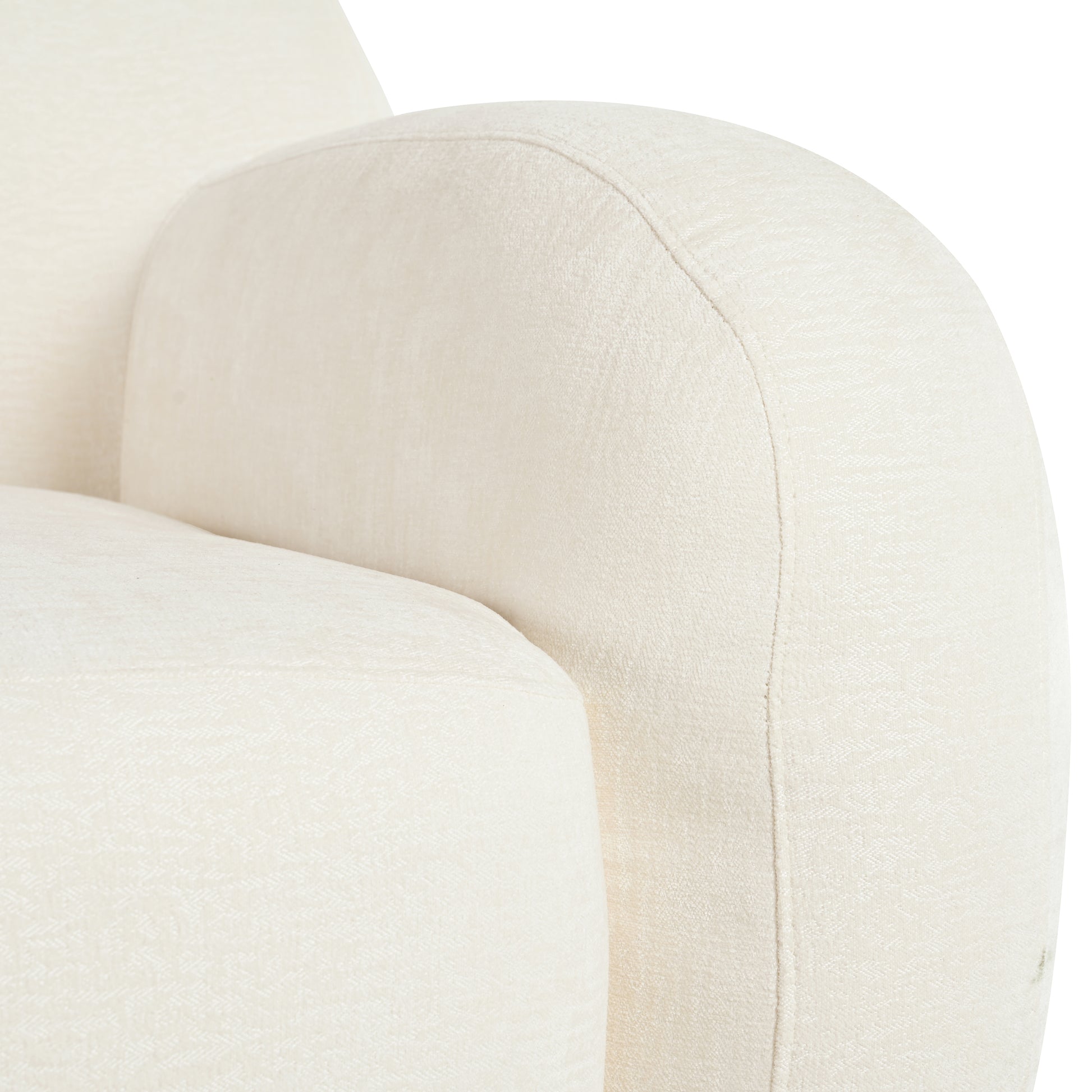 81.5'' Minimalist Curved Upholstered Sofa, 3 Seat Modular Casual Sofa For Living Room, Bedroom, And Apartments Beige Polyester 3 Seat
