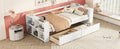 Twin Size Daybed With Shelves And Drawers, White Twin White Pine