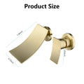 Wall Mount Widespread Bathroom Faucet Gold Bathroom Brass