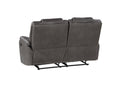 Katrine 3 Piece Living Room Set Charcoal Charcoal Faux Leather