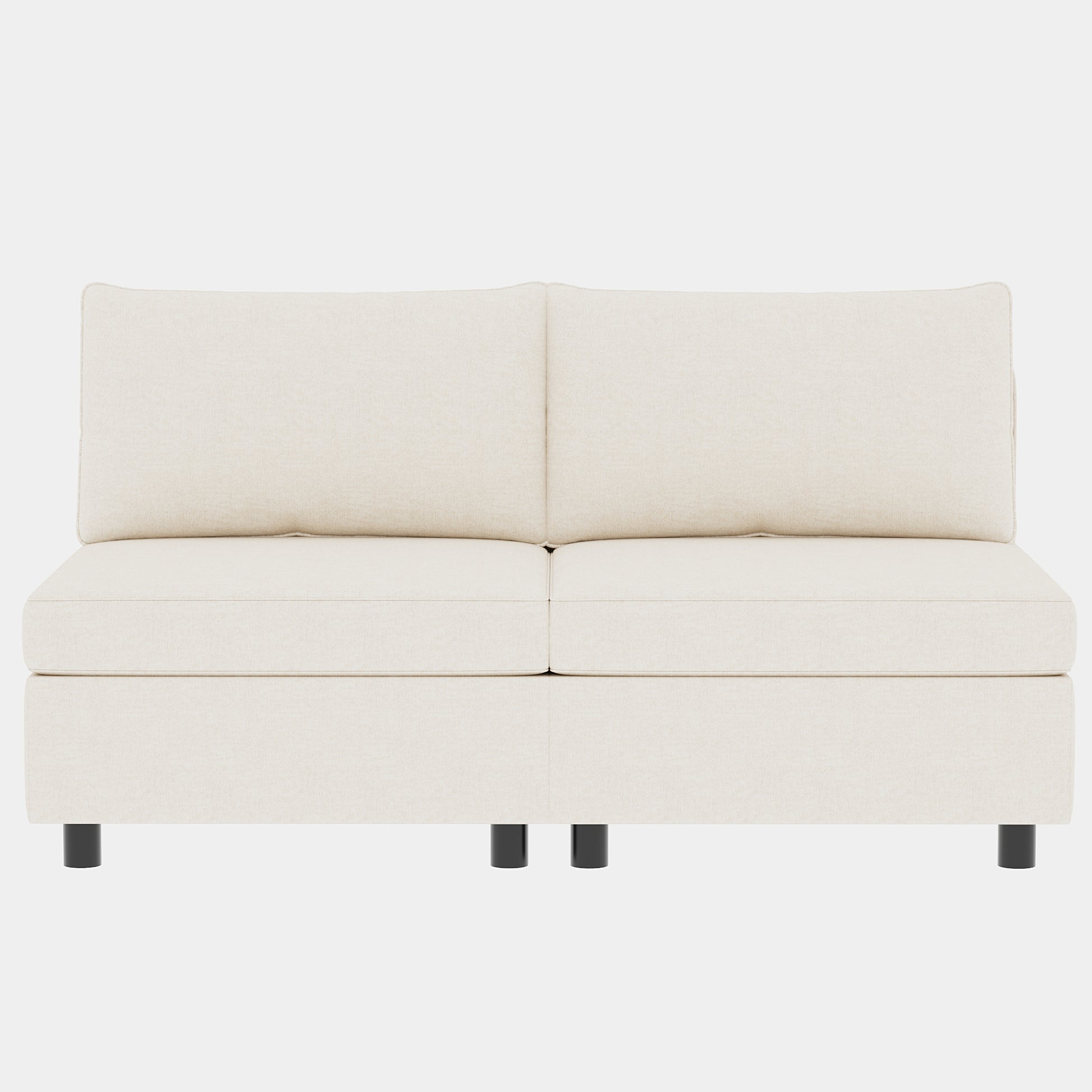 Modular Sectional Sofa, Convertible Sofa Seat With Storage, Sleeper Sectional Sofa Set, Fabric Flexible Modular Combinations For Living Room Beige Fabric 4 Seat