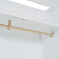Full Size Wooden Loft Bed With Wardrobe, Desk, Drawers, Shelves, White Full White Plywood