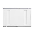 White Coffee Table With Sliding Door White Primary Living Space Contemporary,Industrial Rectangular Metal