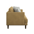 Jurie Yellow Loveseat Yellow Foam Engineered Wood