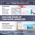 Infuse Pure White Tea And Coconut Hotel Soaps And Toiletries Bulk Set 1 Shoppe All In Kit For Hotels 1Oz Shampoo & Conditioner, Body Wash, Lotion & 1.25Oz Bar Soap Travel Size 300 Pieces White