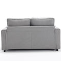 3 In 1 Upholstered Futon Sofa Convertible Sofa Bed,Foldable Tufted Loveseat With Pull Out Sleeper Couch Bed,Folding Mattres Beautiful Seat Daybed W Side Pockets And Cup Holder, Light Gray Light Gray Foam Fabric