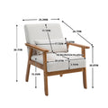 Leisure Chair With Solid Wood Armrest And Feet, Leisure Chair, Wood Frame, Velvet, Solid Rubber Wood Legs, Mid Century Modern Accent Chair, For Living Room Bedroom Studio Chair,Two Packs Beige Corduroy