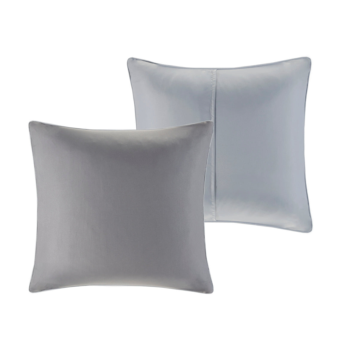 Embroidered 8 Piece Comforter Set Grey Queen Queen Grey Polyester